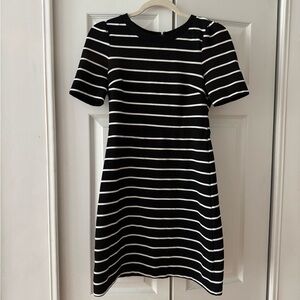 Black and White Striped Dress